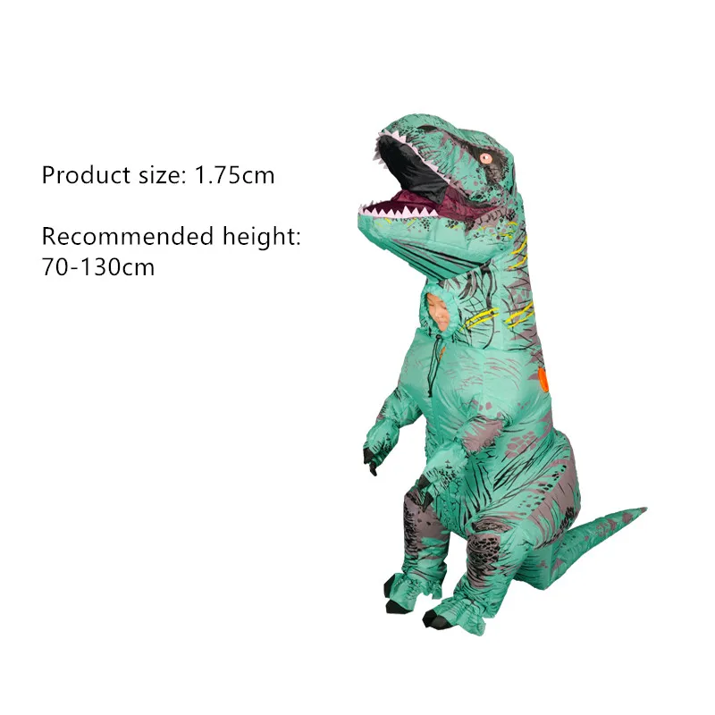 12 Children's inflatable dinosaur clothes mount toy dragon costume pants dress up adult Kid toys Christmas holiday - Цвет: 12