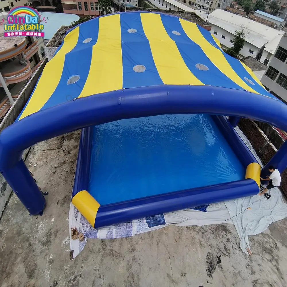 Roof Customized Inflatable Pool Cover Tent Top Quality Inflatable Swimming Pool Tent