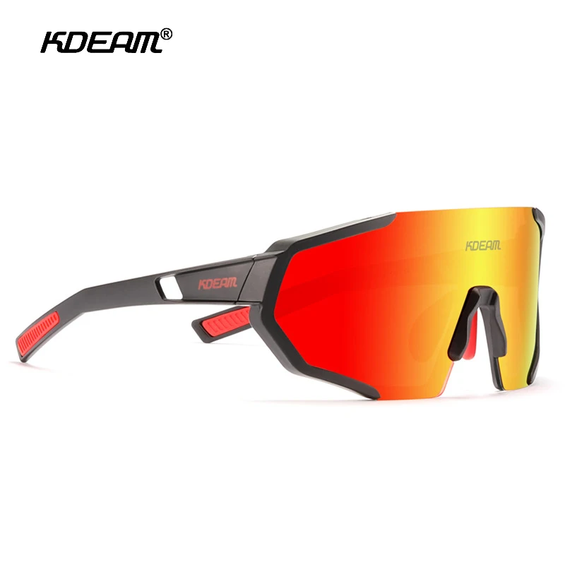 KDEAM Негабаритных Спортивные солнцезащитные очки для мужчин Поляризованные
