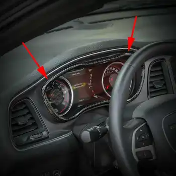 

1pcs ABS Dashboard Meter Display Carbon Fiber Style Cover Trim for Dodge Challenger 2015 2016 2017 2018 2019 Car Styling