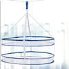 Hanging Clothes Drying Basket Sweater Net Pocket Thickened Anti-Deformation Cardigan Drying Rack Socks Drying Bag Double Layer 6