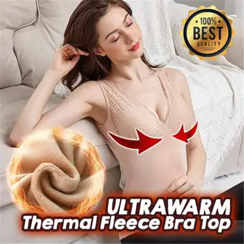 

Women Thermal Bra Winter Warm Fleece Vest Underwear Sexy Lingerie Push up Bra Slim Warm Bralette бюстгалтер biustonosz