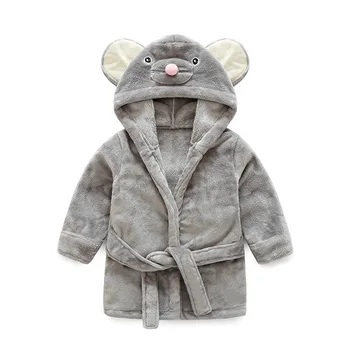 

Children's Animal Bathrobe Baby Boy&girl Bathrobe Cute Mouse Kids Bath Robes Boys Warm Pajamas Children's Bathrobes