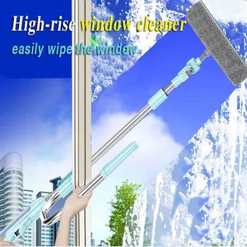 

Window Wiper Glass Cleaning Double Sided Cotton Washing Water Spray Cleaning Tool