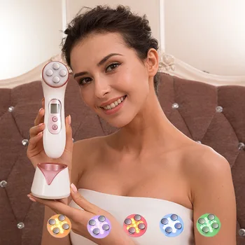 

5 in 1 Beauty Device Facial Mesotherapy RF Lifting EMS LED Light Machine For Face Skin Rejuvenation Anti Aging facial ultrasound