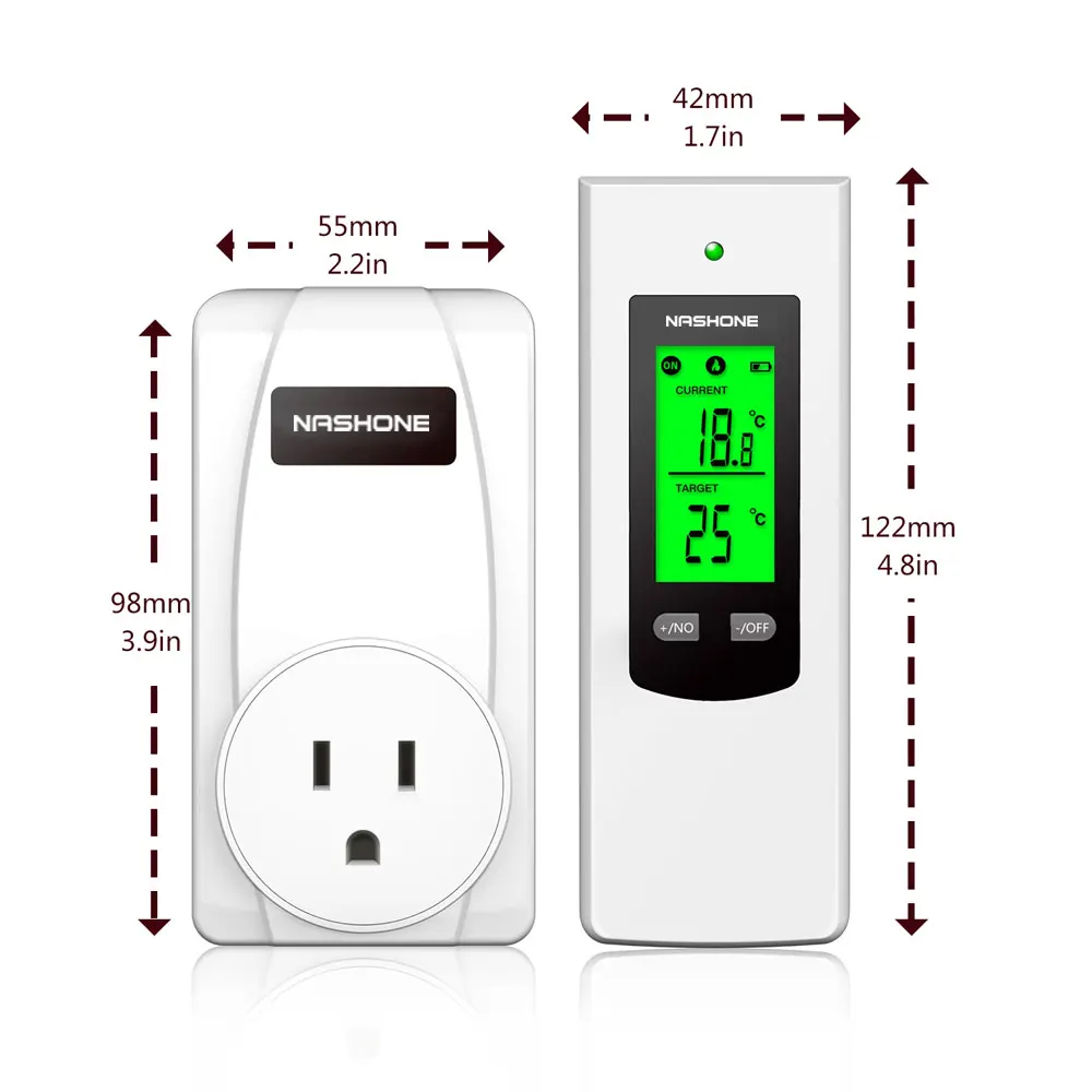 Digital temperature controller,controller temperature Wireless thermostat heating 220v Sokcke and
