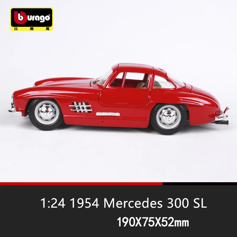Модель классического автомобиля Mercedes 300SL Bburago 1:24 из сплава модель украшение