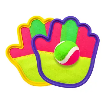 

1 Toss & Catch Game Set Hand Design Unique Interesting Toss Ball Game Set Catch Bat Ball Game Set for Kids Toddlers Teens