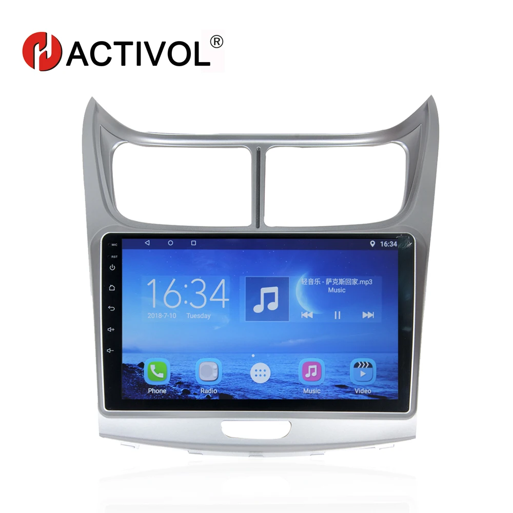 HACTIVOL 9 &quotчетырехъядерный автомобильный радиоприемник gps навигатор для Chevrolet Sail