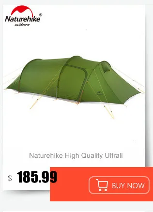 Naturehike Cloud Up Serie 123 модернизированная палатка для кемпинга Водонепроницаемая походная палатка 20D 210T нейлоновая альпинистская палатка с бесплатным ковриком