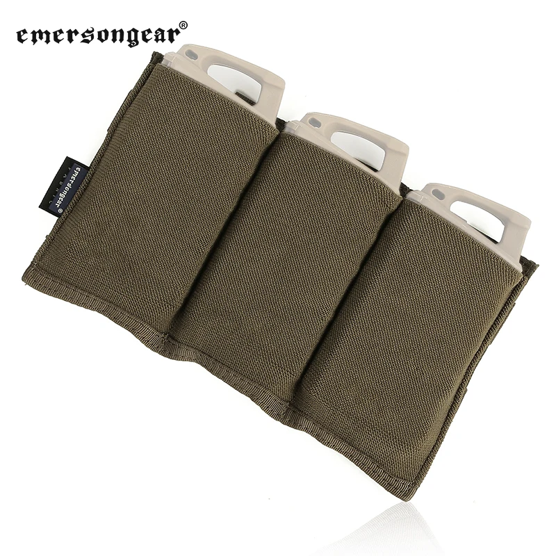 Сумка emersongear M4 Mag 556 тройная Сумочка для магазина быстрая MOLLE армейская Военная