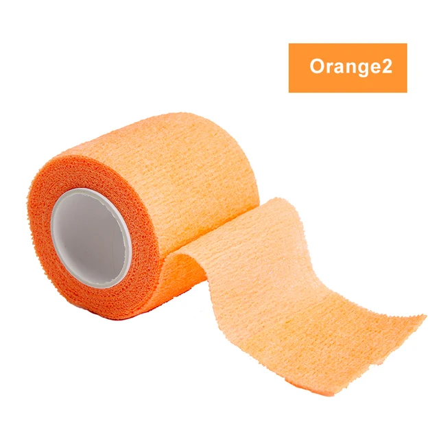 4.5m Colorful Sport Self Adhesive Elastic Bandage Wrap Tape Elastoplast For Knee Support Pads Finger Ankle Palm Shoulder Orange-2