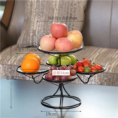 Creative multi-layer fruit plate living room dried fruit snack cake dessert display stand storage home fruit bowl multi-layer