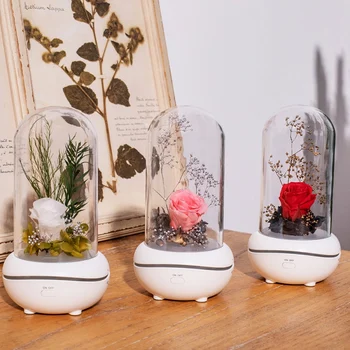 

7 Color Eternal Rose Flower Aroma Diffuser Essential Oil Air Humidifiers Ultrasonic Aromatherapy LED Night light for Office Home
