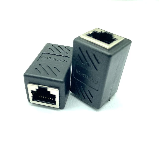 1 To 2 Ways LAN Ethernet Network Cable RJ45 Female Splitter Connector  Adapter - AliExpress