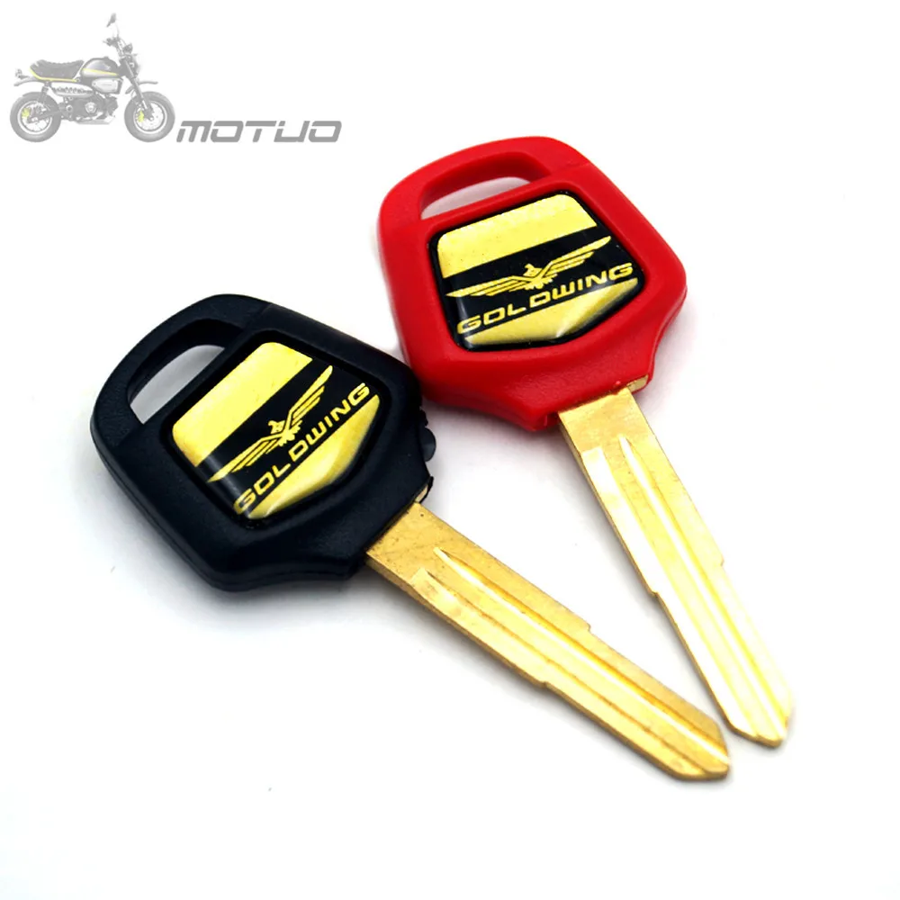 

Black Red Motorcycle Blank Key Uncut Blade For HONDA GOLDWING GL1500 GL 1500 GL1800 GL 1800 2001 - 2011 2010 2009 2008 2007 2006
