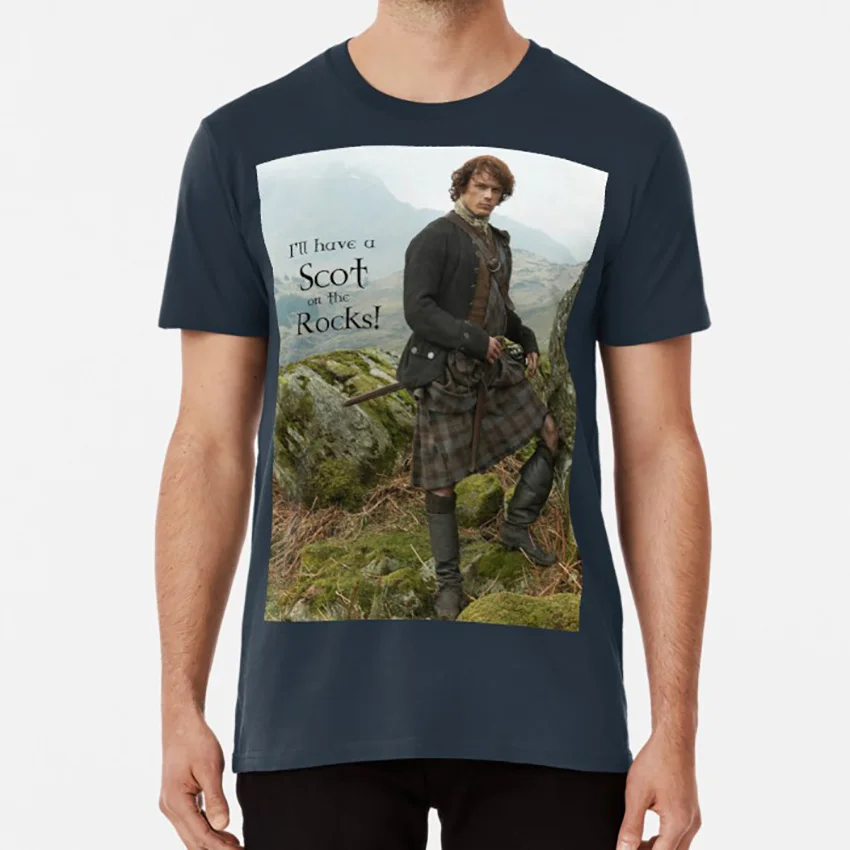 I'll have a Scot on the Rocks! T shirt outlander jamie fraser jammf jamie and clair fraser books scotland highlander tv series