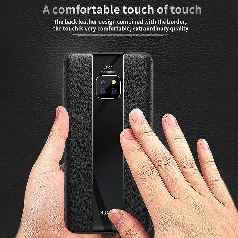 Ультра тонкий роскошный чехол для телефона s для HUAWEI mate 30 20, кожаный чехол, мягкий чехол из ТПУ для HUAWEI p30 p20, деловой чехол