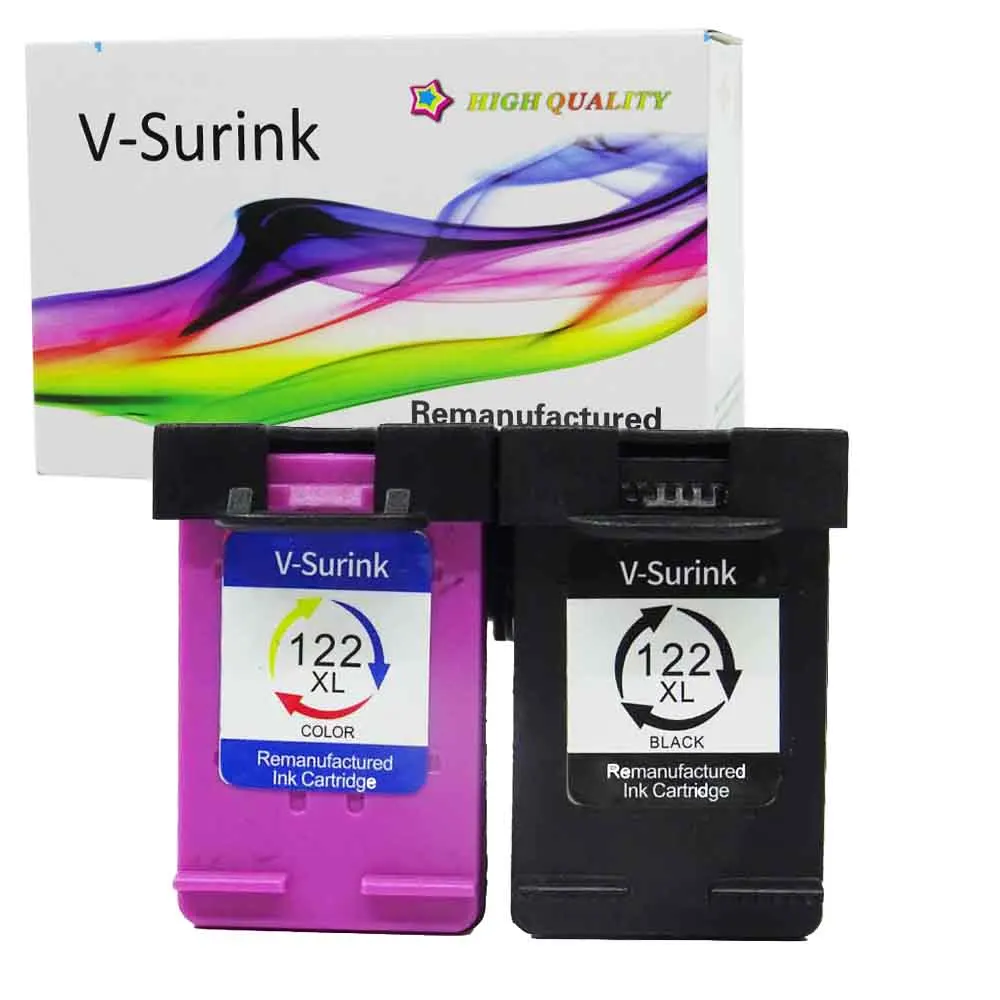 V-Surink 122XL Замена для hp картридж 122 xl для Deskjet 1510 2050 1000 1050 1050A 2000 2050A 2540 3000 3050 3052A принтер