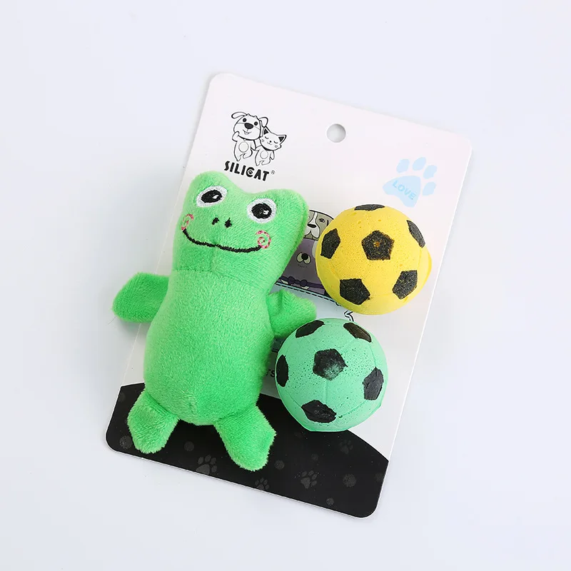 Dozzlor 1 комплект собака кошка игрушка лягушка медведь плюшевая игрушка Поролоновый футбольный набор