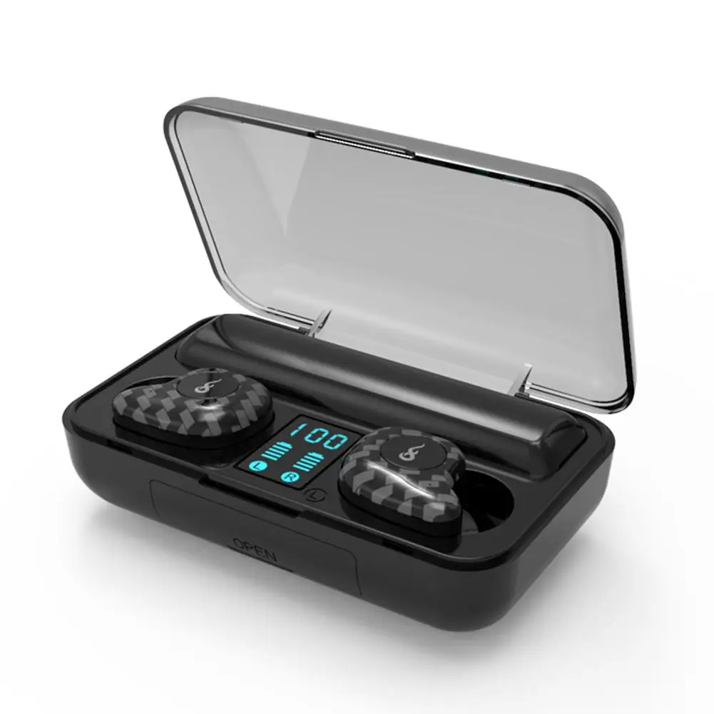 M20 Bluetooth гарнитура Беспроводная Hi-Fi стерео Bluetooth гарнитура TWS 5,0 Кнопка Беспроводное управление Стерео IPX7 водонепроницаемые наушники