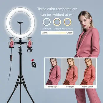 

10"14" 18" Selfie Ring light with Tripod LED Light Ring Lamp Professional Ringlight Photographic lighting for Tik Tok Youtube