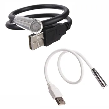 

Mini Flexible USB LED Light Torch Flashlight Portable For PC Laptop Notebook Computer Keyboard Night Reading Lamp White/Black
