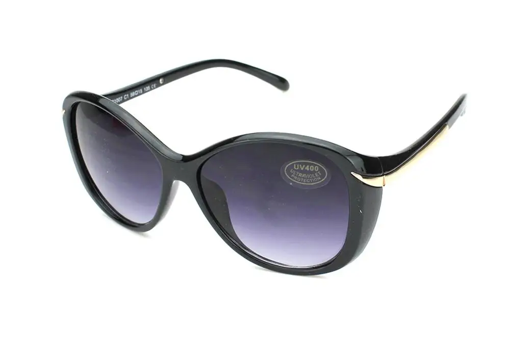 ZENOTTIC, женские модные солнцезащитные очки, для вождения, Овальные, черные, большие, солнцезащитные очки, негабаритные, женские, с бабочкой - Цвет линз: Черный