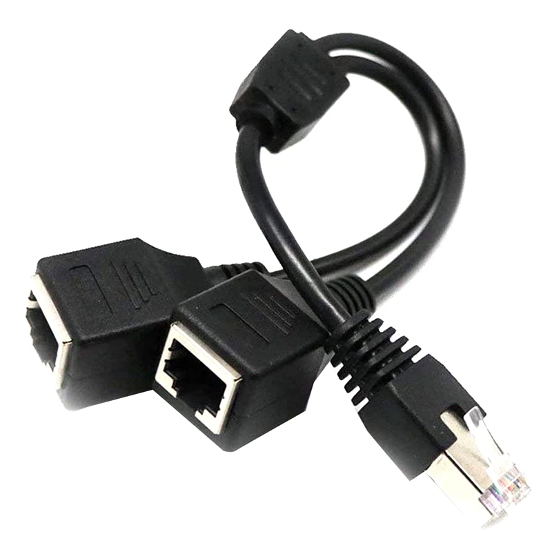 RJ45 1 Male to 2 Female Ethernet Splitter Cable for Super Cat5 Cat6 Cat7 LAN Network Extension Adapter |