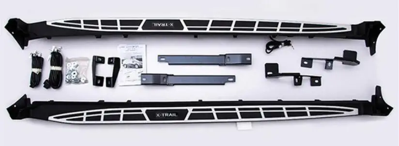 Высокое качество Алюминий сплав бег подножка Nerf бар педали для Nissan X-Trail изгой - Название цвета: A style