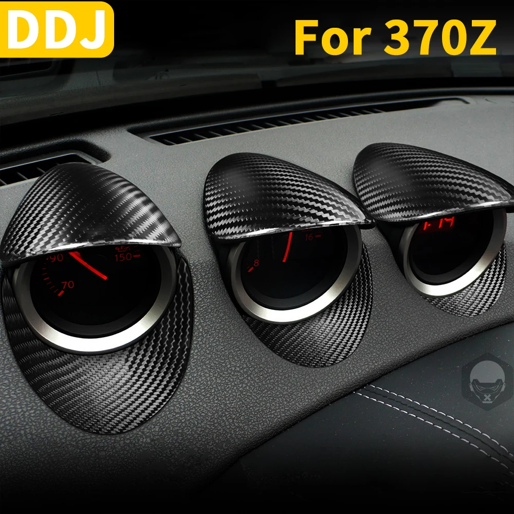 ForNissan370ZZ34InstrumentGaugePodTrimCoverRealCarbonFiber