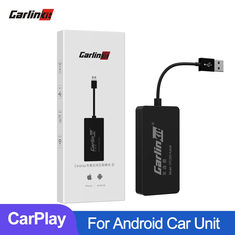

Carlinkit Wireless Apple CarPlay /Android Auto Carplay Smart Link USB Dongle for Android Navigation Player Mirrorlink /IOS 14