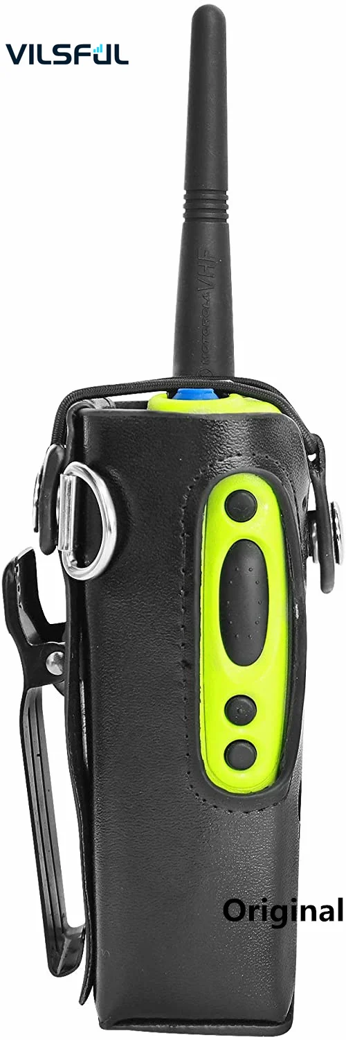 Walkie Talkie Holster Leather Carrying Holder Case for GP140 GP320 GP328 GP340 HT750 PRO5150 PR860 PTX700 PTX760 Radio
