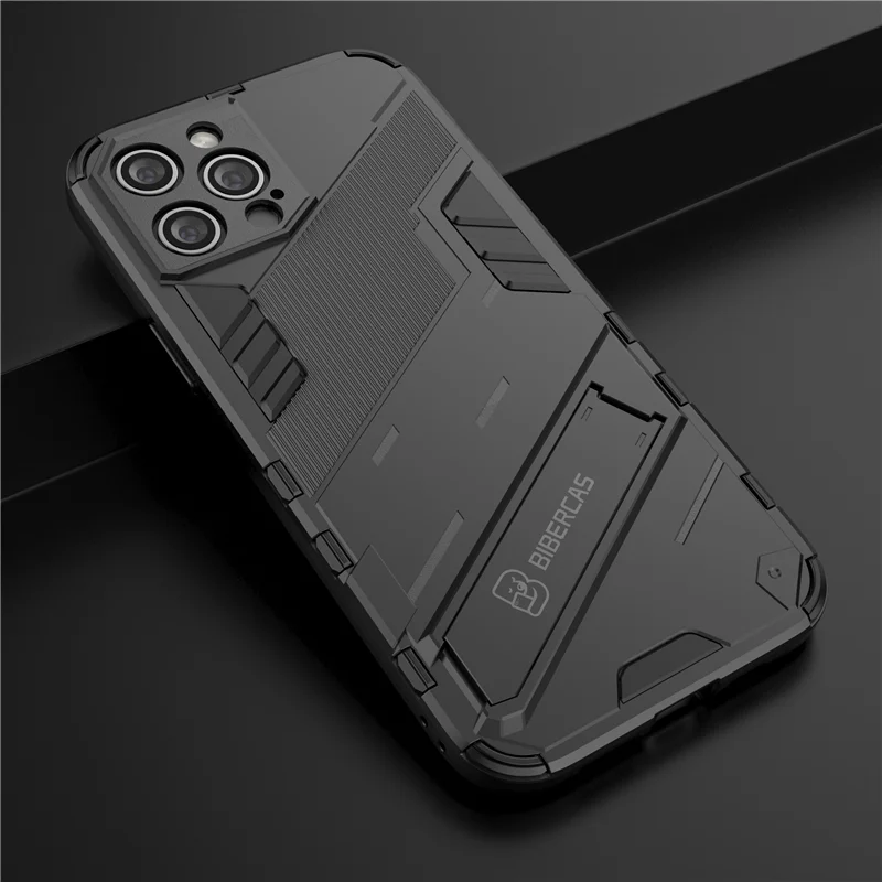 Armor Cyber Shockproof Case For iPhone 12 Mini 15 14 13 12 Pro XR XS Max X 11 Pro Max 7 8 6 6s Plus SE 2020 Stand Holder Cover