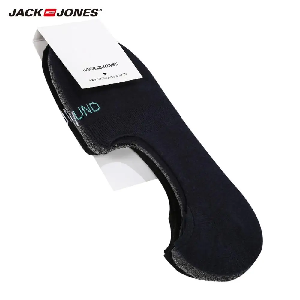JackJones мужские 3 шт носки эластичные дышащие из хлопка с глубоким вырезом