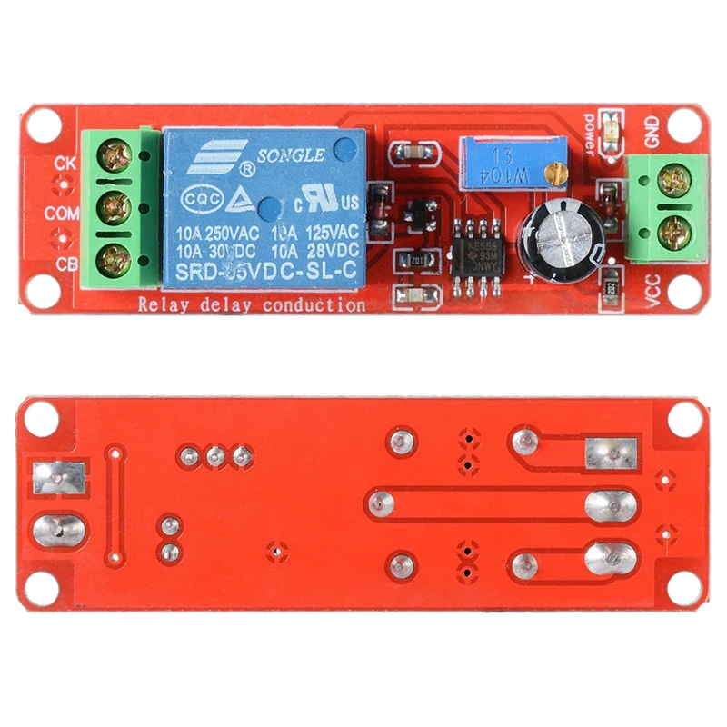 

5 x 12V Delay Timer NE555 Monostable Switch module rele 'adjustable For Arduino TE155