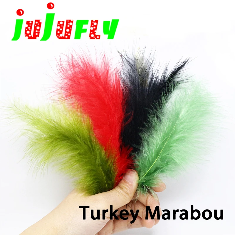 Popular40feathersinexpensivedyedturkeymarabouslimfeather