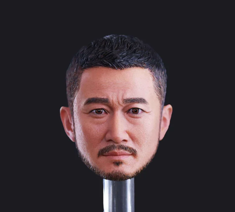

Best Sell 1/6 Scale The Chinese Kongfu Tough Guy Head Sculpture WU JING Movie Film Superstar For Fans Collection