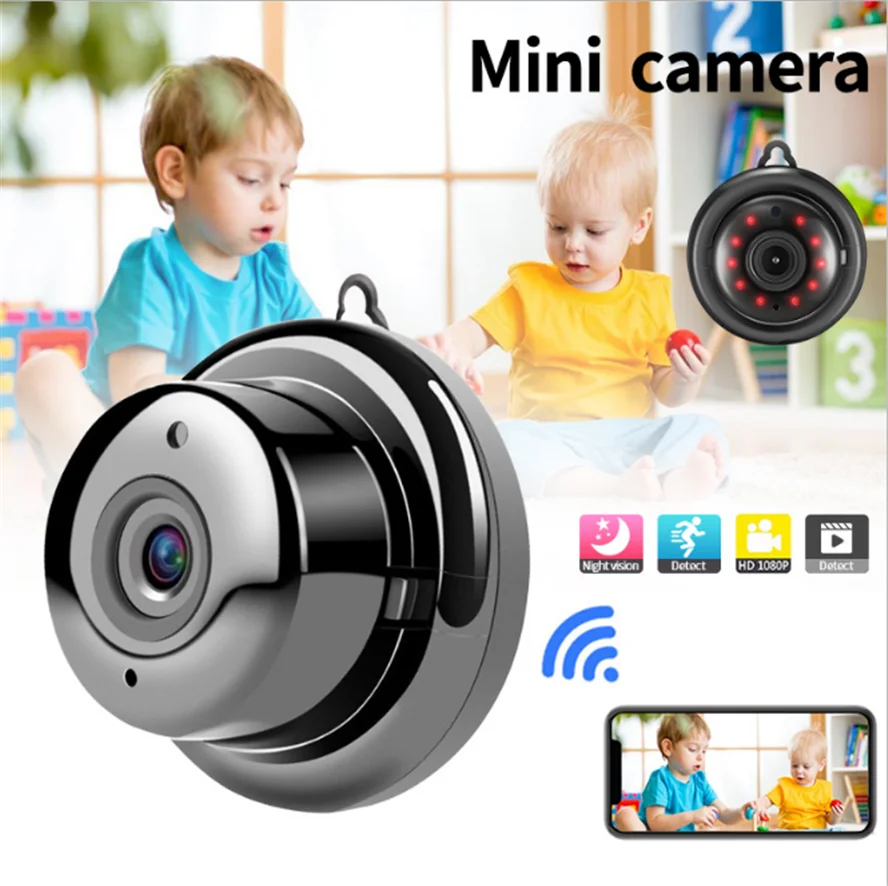 

10 PCS IP Camera Wifi Mini HD1080P Home Security Wireless Small CCTV Infrared Night Vision Motion Detection SD Card Slot Audio
