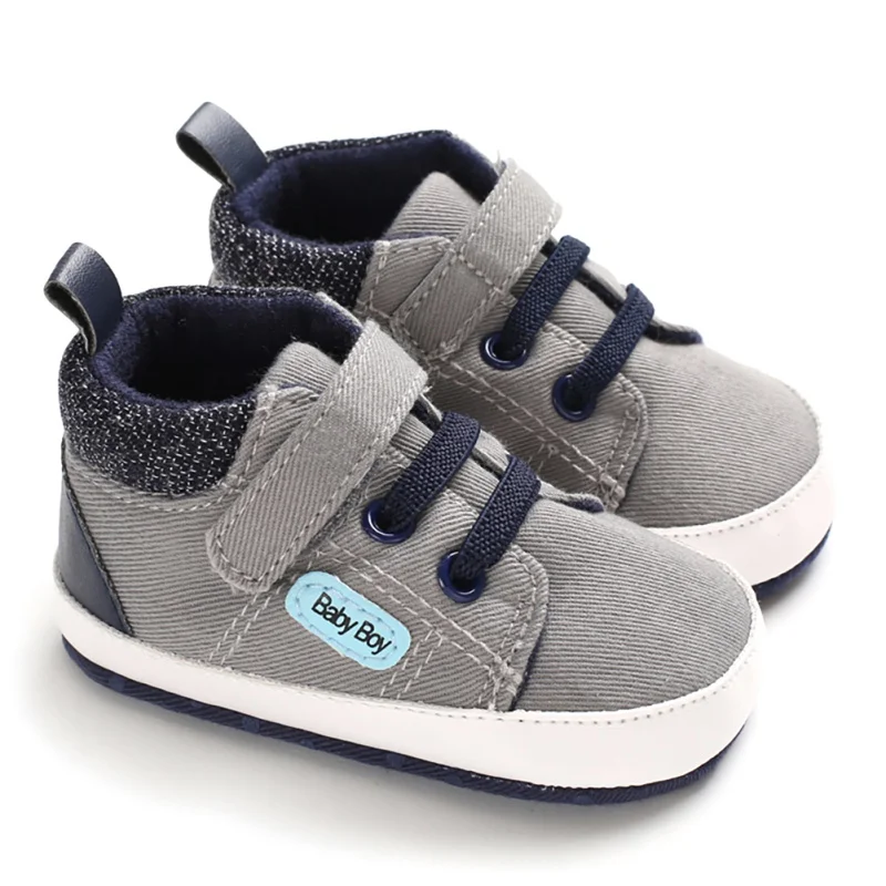  Hot Autumn Fashion Baby Boys Anti-Slip Shoes Sneakers Toddler Soft Soled First Walkers Baby Warm Sh