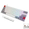 gk64x gk64 kailh silent red brown switch hot swappable switch Custom Mechanical Keyboard rgb switch leds type c split spacebar ► Photo 3/6