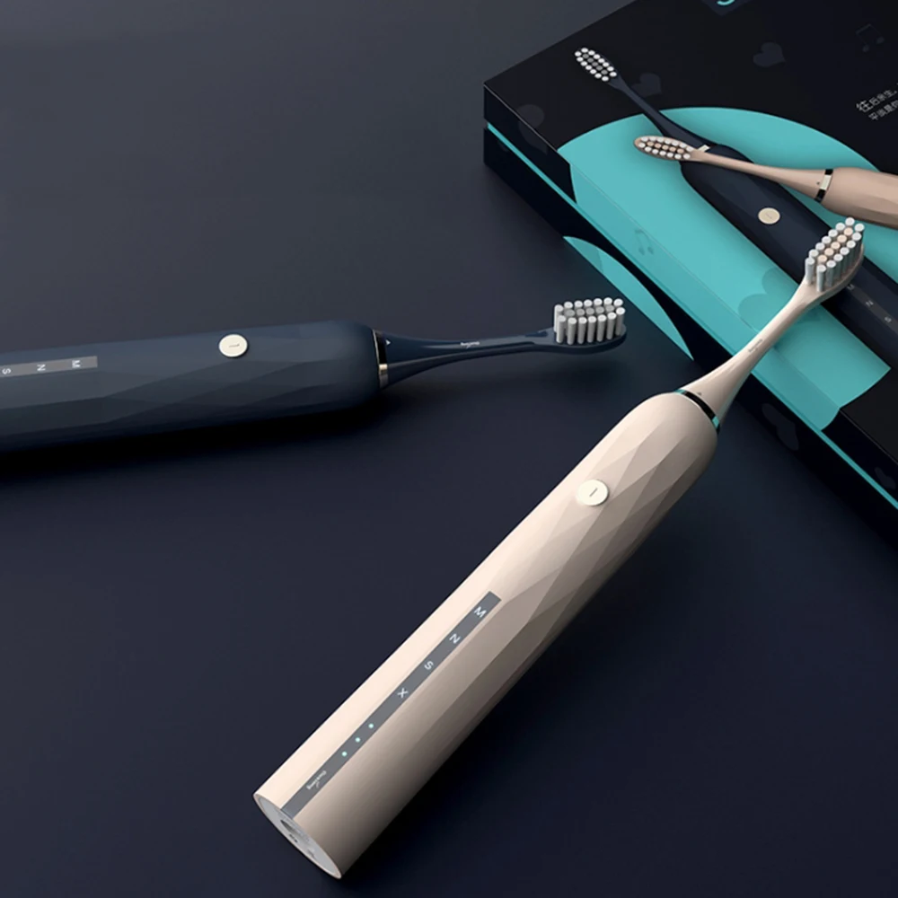 Quality Electric Toothbrush Ultrasonic Toothbrush Health Whitening P67 Waterproof USB Rechargeable AI Smart Chip IExquisite Gift