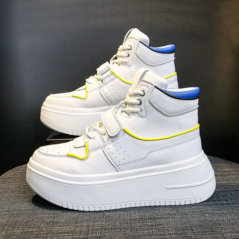 Women Shoes Platform Boots Boots Female Women Shoes Female Fashion White Thick Bottom Vulcanized Shoes Woman Chunky Sneakers
