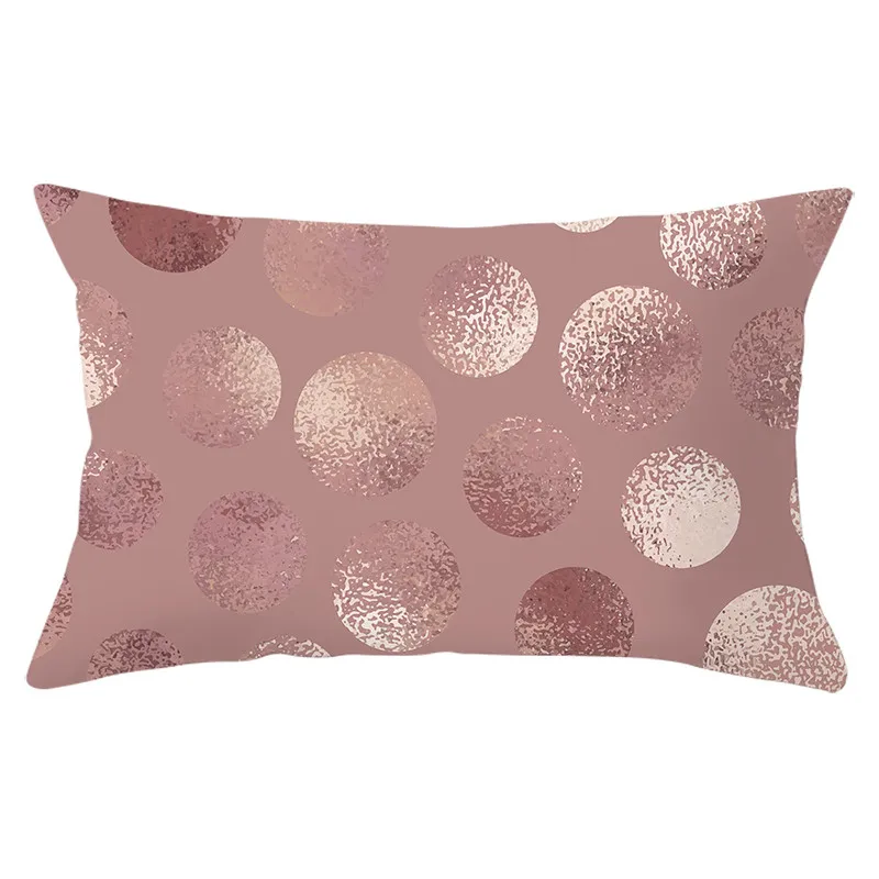 PC12324 Fuwatacchi Pink Rectangle/polyester Cushion Cover Geometric Throw Pillowcase for Sofa Decorative Throw Pillows Covers 30*50cm - Цвет: PC12324