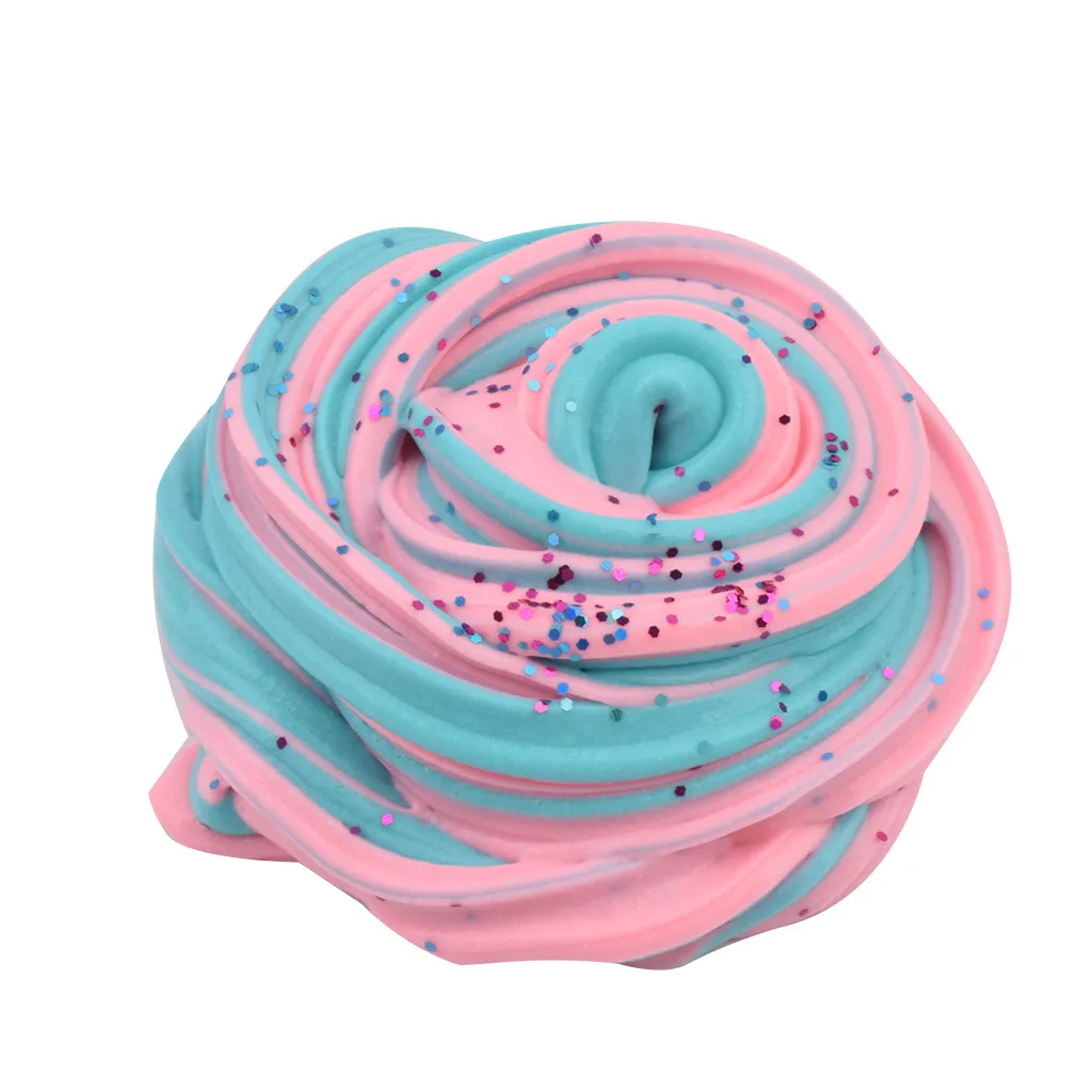 A Color Mixing Foam Ball Clay Could Slime Putty Scented Stress Kids Clay Toy slime container pate a modeler enfant W1004 - Цвет: A