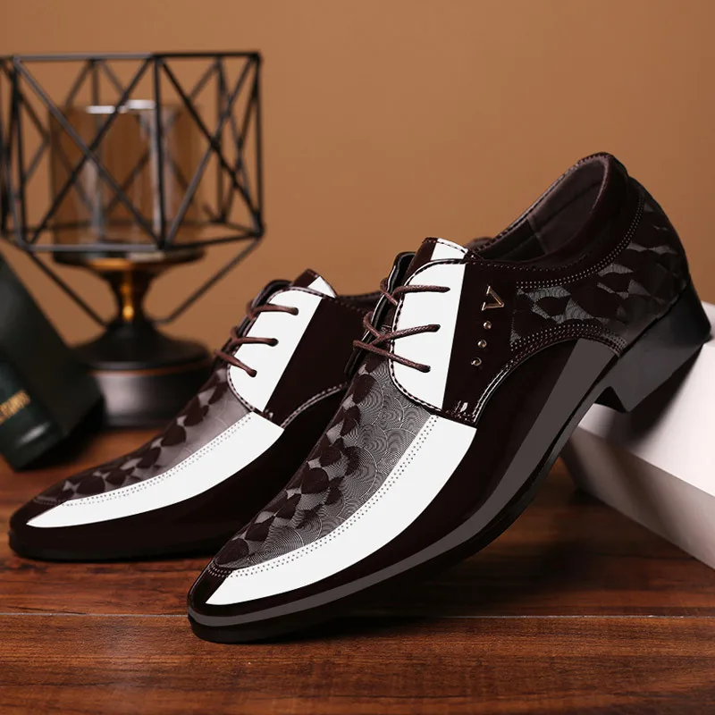Details about   38-48 Mens Business Leisure Shoes Pointy Toe Work Office Slip on Formal Casual L 