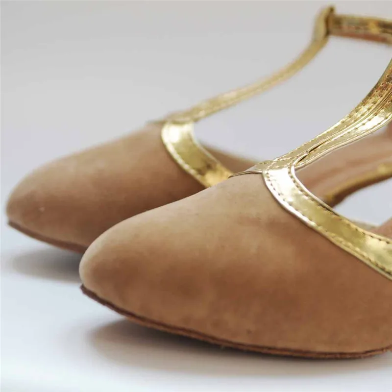 New Women Ladies Ballroom Party Latin Dance Shoes Closed Toe Black Moderin Dancing Shoes Tango Salsa Performance Heels 5cm #2g29 (18)