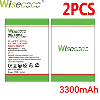 

WISECOCO 2PCS 3300mAh Battery For DEXP Ixion MS550 MS 550 Phone In Stock Latest Production High Quality Battery+Tracking Number