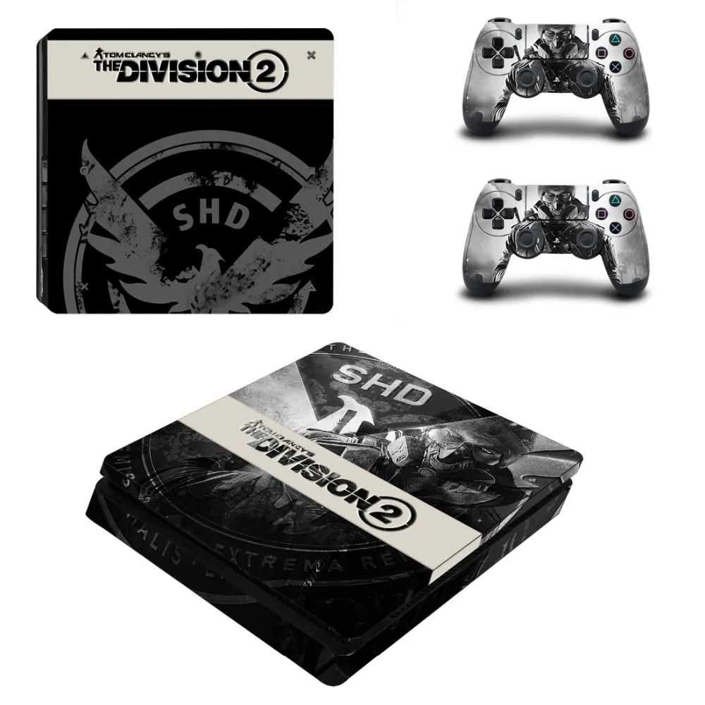 Деление 2 полное покрытие лицевые панели PS4 тонкая кожа Виниловая наклейка, стикер для консоли Playstation 4 и контроллеров PS4 тонкая наклейка
