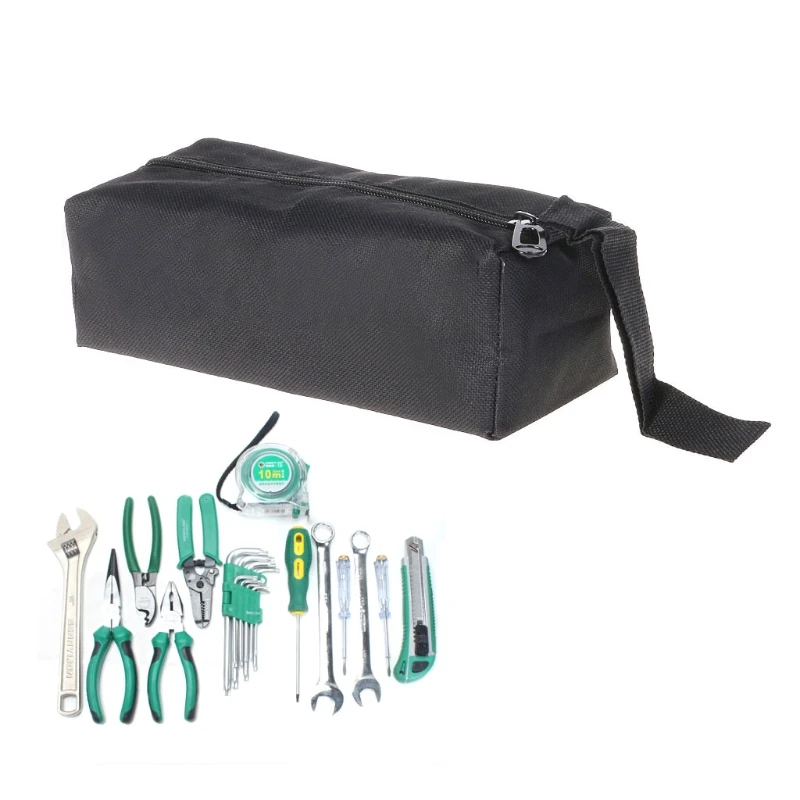 Waterproof Oxford Canvas Tool Bag Screw Nails Drill Bit Metal Parts Storage Case tool tote bag